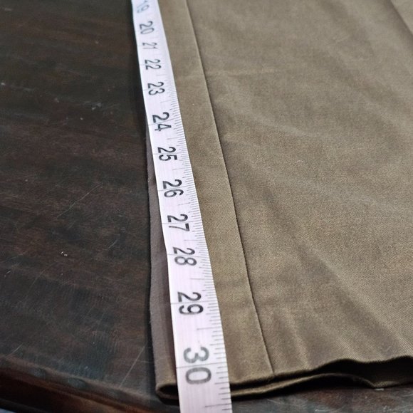 NWT Ellen Tracy Brown Trowser Straight Leg Elastic Roughing at waist sz 18 - Picture 11 of 11